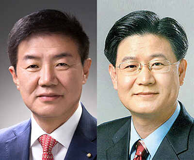 자유한국당 대구 동구청장 배기철(왼쪽)·권기일 예비후보..jpg