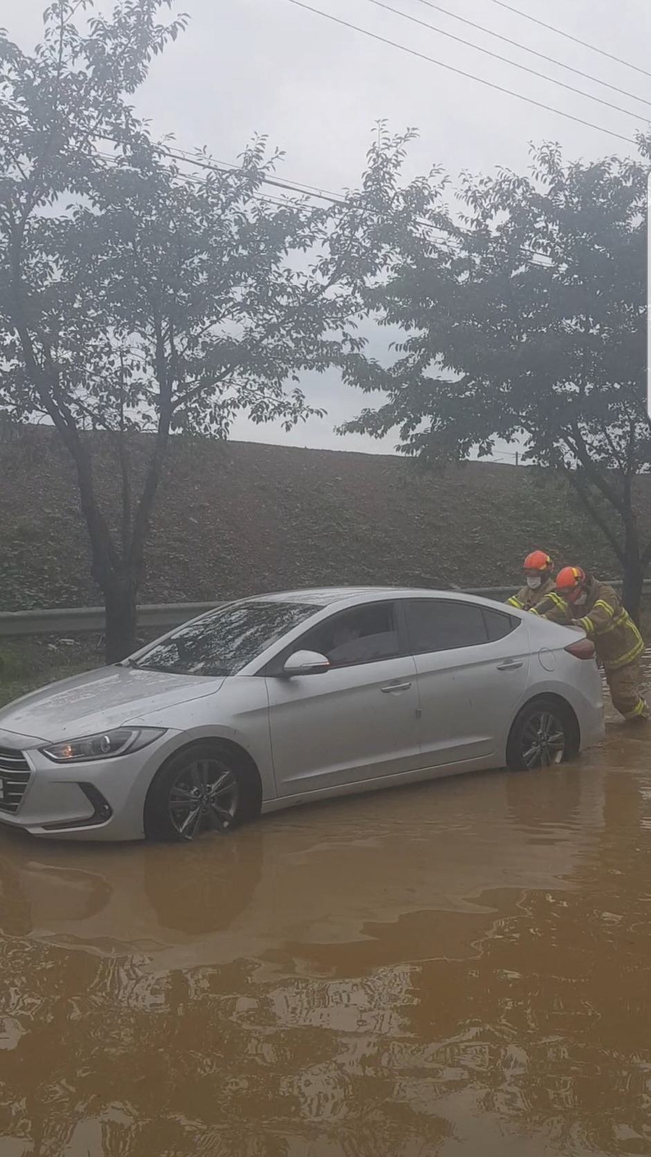 계속된 폭우로 대구 지역에서 주택과 자동차가 침수되고 시민이 갇히는 등 비 피해가 잇따랐다. 대구소방안전본부 제공.