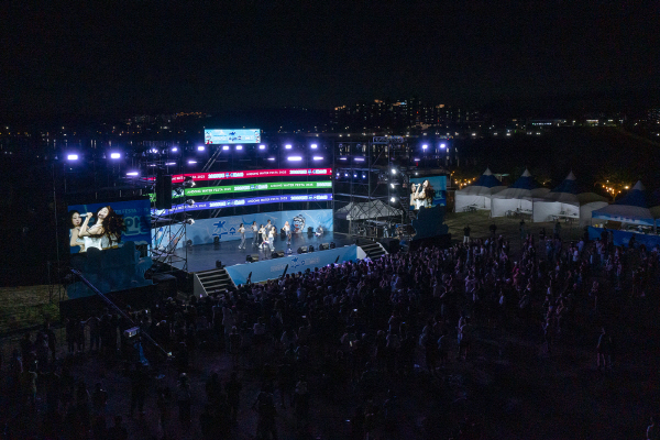 Andong Supesta Nakdonggang Riverside Festival Site at Night Scenery