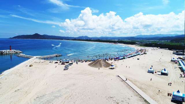 ▲ 영덕 고래불 해안 전경