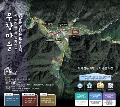 ▲ 영양읍 무창1리 새뜰마을 사업 조감도.