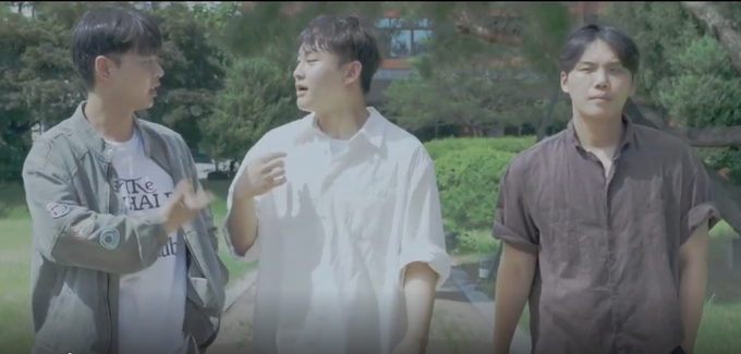 ▲ 대경대 연기예술과와 충청대학 방송광고제작학과 전공학생들이 전문적인 전공 협업 프로젝트 단편영화의 한장면. 대경대.