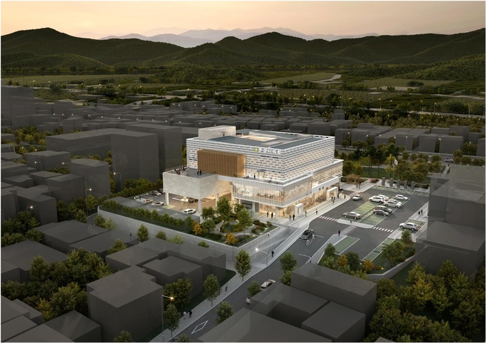 ▲ 문경시가 공개한 문경시의회 복합청사 조감도. 시민 친화형 복합공간을 목표로 설계됐다.