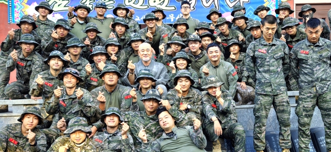 ▲ 포항 무상사에서 한미 해병대원들이 훈련 중 머무른 모습. 마웅스님 제공