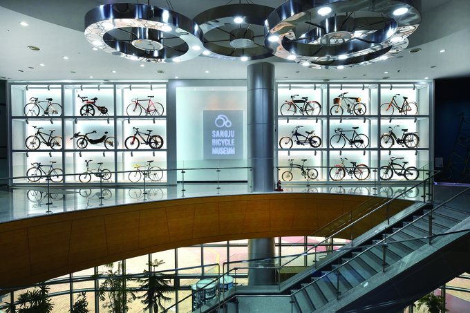 ▲ 상주자전거박물관 경기용 자전거 전시실 내부 모습. 상주시 제공