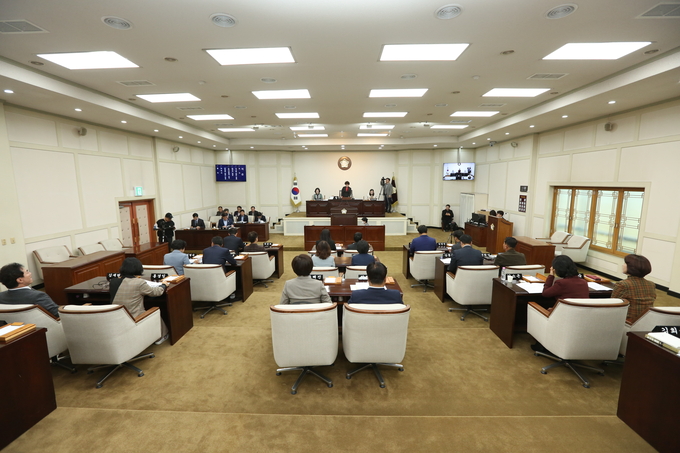 ▲ 대구 수성구의회 회기 진행 모습. 경북일보 DB