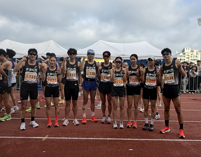문경시청 육상단, 제주MBC 국제평화마라톤 금빛 질주…시즌 첫 대회 단체 우승