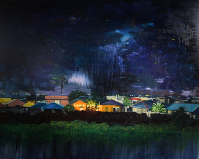 ▲ 전기숙, 축제의 밤1, 2023, oil on canvas, 130x162cm